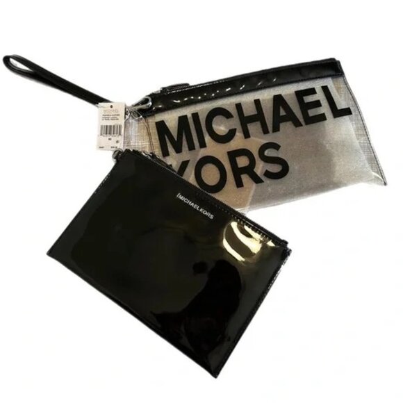NWT Michael Kors 2 pack zip wristlets